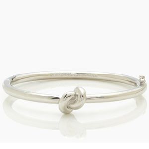 Kate Spade Sailor’s Knot hinged silver bangle